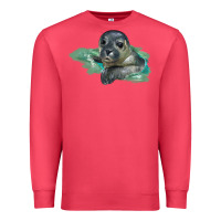 Cardinal Sea Seal Face Illustrations Premium Sweatshirt - LillyAllenDesigns