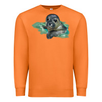 Carrot Sea Seal Face Illustrations Premium Sweatshirt - LillyAllenDesigns