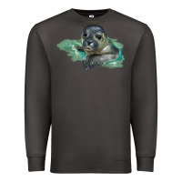 Smoke Sea Seal Face Illustrations Premium Sweatshirt - LillyAllenDesigns