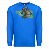 True Royal Sea Seal Face Illustrations Premium Sweatshirt - LillyAllenDesigns