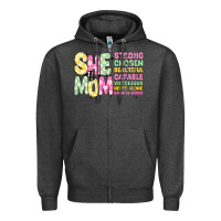 Charcoal Heather she is mom Zipper Hoodie - JahusDesignShop