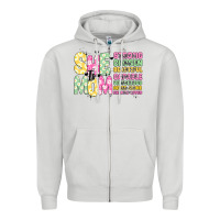Dove Grey she is mom Zipper Hoodie - JahusDesignShop