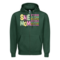 Sports Green she is mom Zipper Hoodie - JahusDesignShop