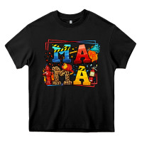 Black leopard frame firefighter mama Mother's Day Heavy Core Tee - LillyAllenDesigns