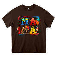 Chocolate Brown leopard frame firefighter mama Mother's Day Heavy Core Tee - LillyAllenDesigns