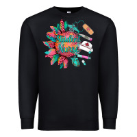 Black western student nurse medical instruments Premium Sweatshirt - BarkalooDesign