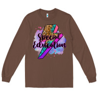 Chestnut special eduation teacher lightning bolt Long Sleeve Tee - Zillion Design Studio