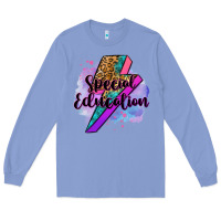 Special Eduation Teacher Lightning Bolt Long Sleeve Tee | Teevron
