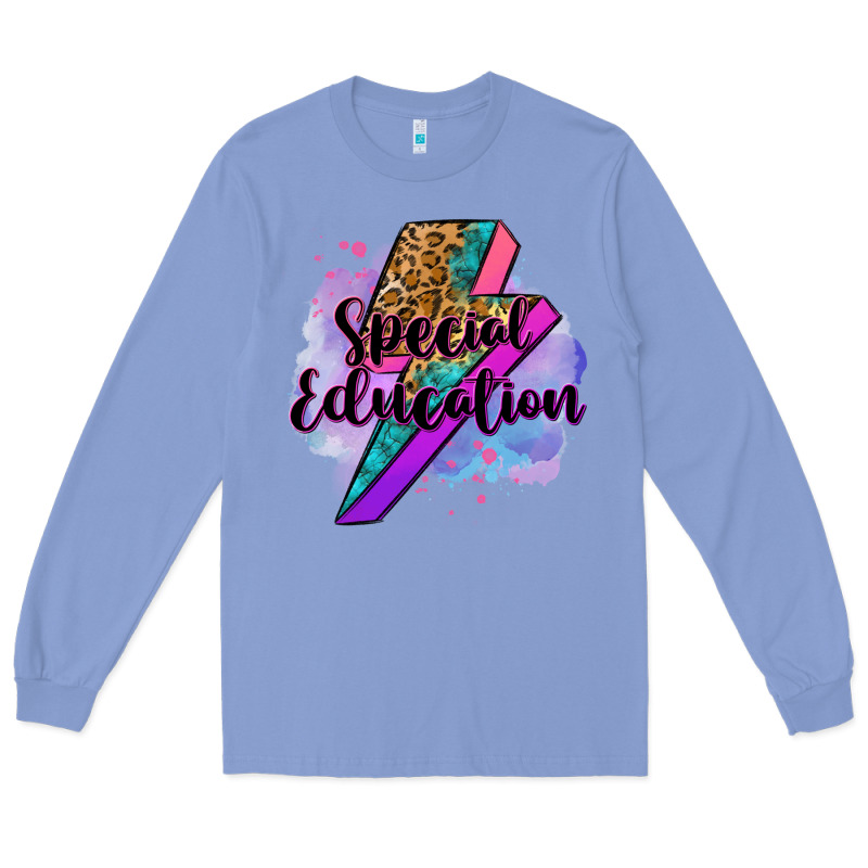 Special Eduation Teacher Lightning Bolt Long Sleeve Tee by Zillion Design Studio | Teevron