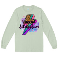 Matcha special eduation teacher lightning bolt Long Sleeve Tee - Zillion Design Studio