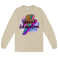 Mushroom special eduation teacher lightning bolt Long Sleeve Tee - Zillion Design Studio