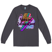 Smoke special eduation teacher lightning bolt Long Sleeve Tee - Zillion Design Studio