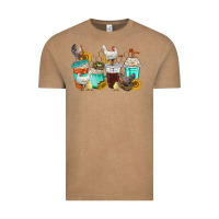 Vintage Coffee chicken coffee cups Vintage Tee - texasbilliewilder