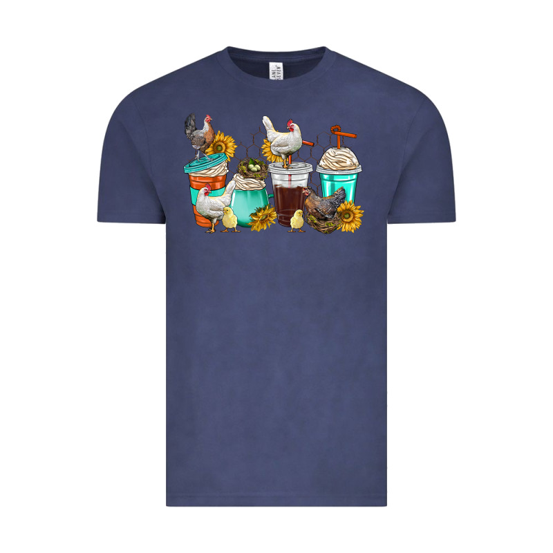 Chicken Coffee Cups Vintage Tee by texasbilliewilder | Teevron