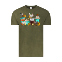 Vintage Olive chicken coffee cups Vintage Tee - texasbilliewilder