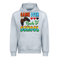 Heather Grey game over back to school Urban Hoodie - BundleAndBundleShop