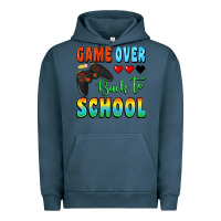 Pigment Midnight Navy game over back to school Urban Hoodie - BundleAndBundleShop