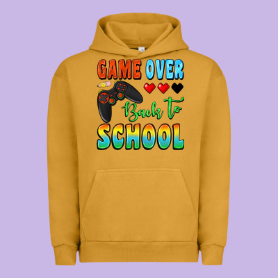 Game Over Back To School Urban Hoodie Designed By Bundleandbundleshop