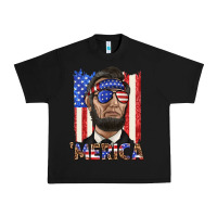 Black merica with lincoln Urban Heavy Tee - texasbilliewilder