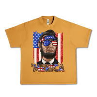 Peanut Butter merica with lincoln Urban Heavy Tee - texasbilliewilder