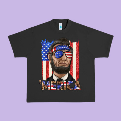 Urban Heavy Tee merica with lincoln