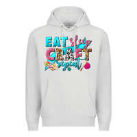 Eat Sleep Craft Repeat Premium Hoodie | Teevron