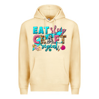Pina Colada eat sleep craft repeat Premium Hoodie - NancyCooperArtShop