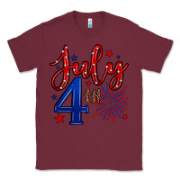 Burgundy 4th of July Classic Tee - Neo Western