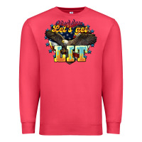 Cardinal lets get lit america eagle Premium Sweatshirt - NancyCooperArtShop