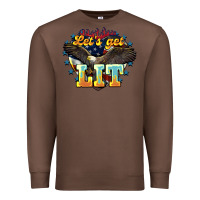 Chestnut lets get lit america eagle Premium Sweatshirt - NancyCooperArtShop