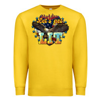 Lemon lets get lit america eagle Premium Sweatshirt - NancyCooperArtShop