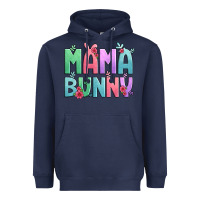Navy easter floral mama bunny Heavyweight Hoodie - Artiststas
