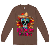 Chestnut dia de los muertos Long Sleeve Tee - CTS Tumbler Store