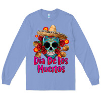 Colony Blue dia de los muertos Long Sleeve Tee - CTS Tumbler Store