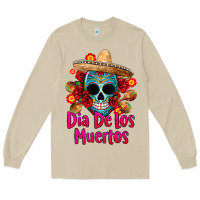 Mushroom dia de los muertos Long Sleeve Tee - CTS Tumbler Store