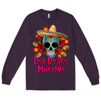 Plum dia de los muertos Long Sleeve Tee - CTS Tumbler Store