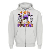 Dove Grey pet all the pupkins Zipper Hoodie - AdoDesignShop