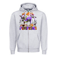 Heather Grey pet all the pupkins Zipper Hoodie - AdoDesignShop