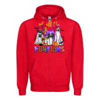 Red pet all the pupkins Zipper Hoodie - AdoDesignShop