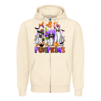 Pet All The Pupkins Zipper Hoodie | Teevron