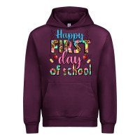 Mauve Wine happy first day of school Urban Hoodie - BundleAndBundleShop