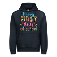 Navy happy first day of school Urban Hoodie - BundleAndBundleShop