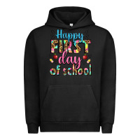 Pigment Black happy first day of school Urban Hoodie - BundleAndBundleShop