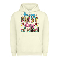 Pigment Pistachio happy first day of school Urban Hoodie - BundleAndBundleShop