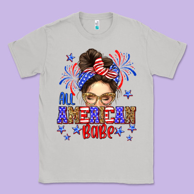 All American Babe Classic Tee Designed By Neo Western