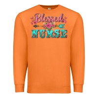 Carrot western blessed nurse pink floral arrow Premium Sweatshirt - BarkalooDesign