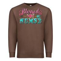Chestnut western blessed nurse pink floral arrow Premium Sweatshirt - BarkalooDesign