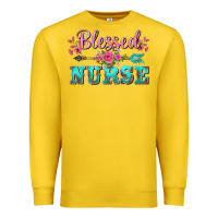Lemon western blessed nurse pink floral arrow Premium Sweatshirt - BarkalooDesign