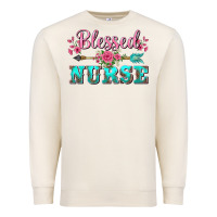 Sandshell western blessed nurse pink floral arrow Premium Sweatshirt - BarkalooDesign