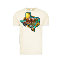 Vintage Arctic Western Texas Map With Longhorn Bull Vintage Tee - RanaPortraitStore